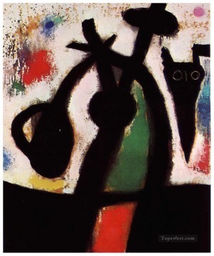 Abstracto famoso Painting - Mujer y pájaro en la noche 2 dadaísta
